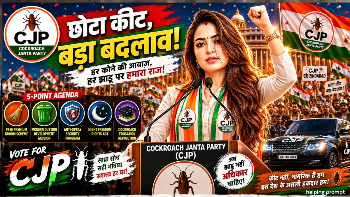 5-Point Agenda Cockroach Janta Party AI Prompt