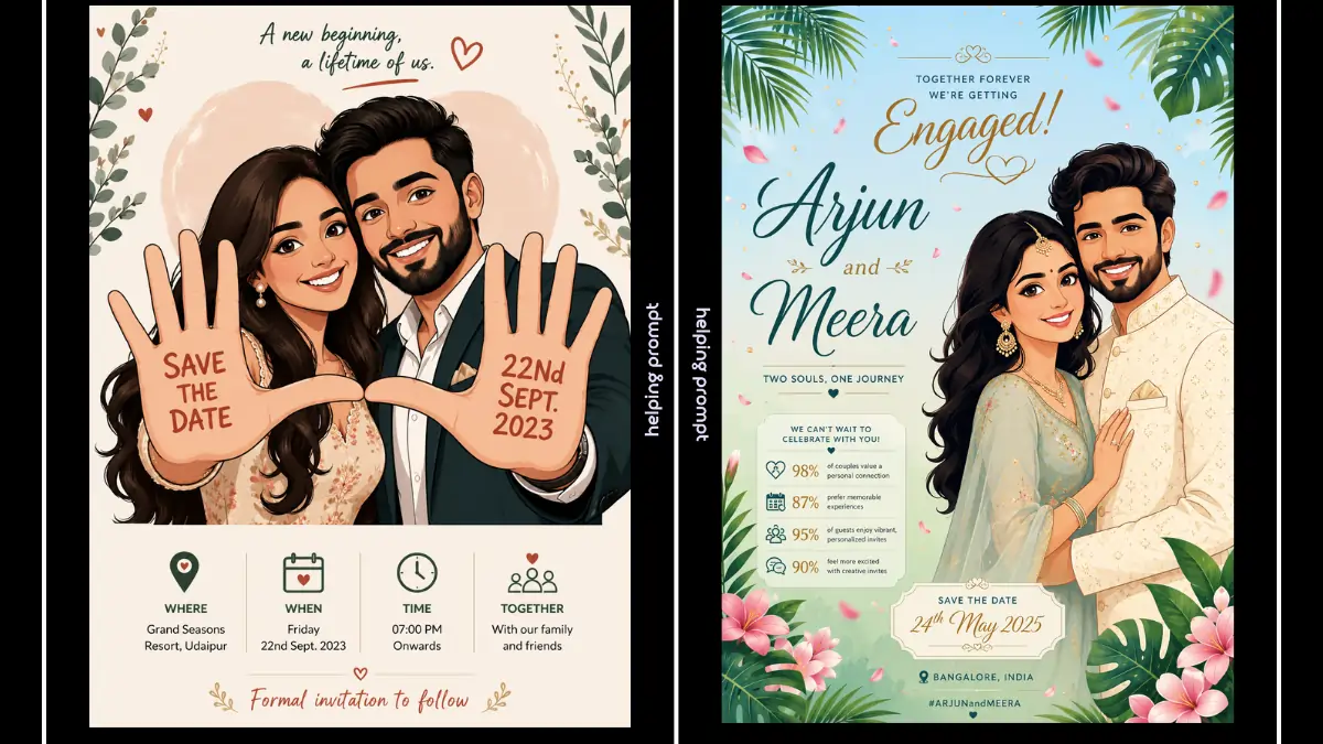 AI Wedding Caricature Prompts