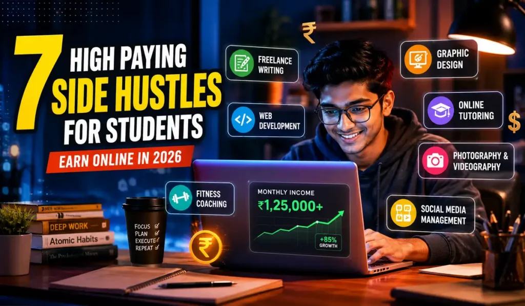 7 High Paying Side Hustles for Students That Actually Work in 2026
