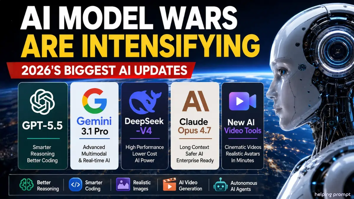 AI Model Wars 2026 GPT-5.5, Gemini 3.1 Pro and DeepSeek-V4 Redefine AI Speed
