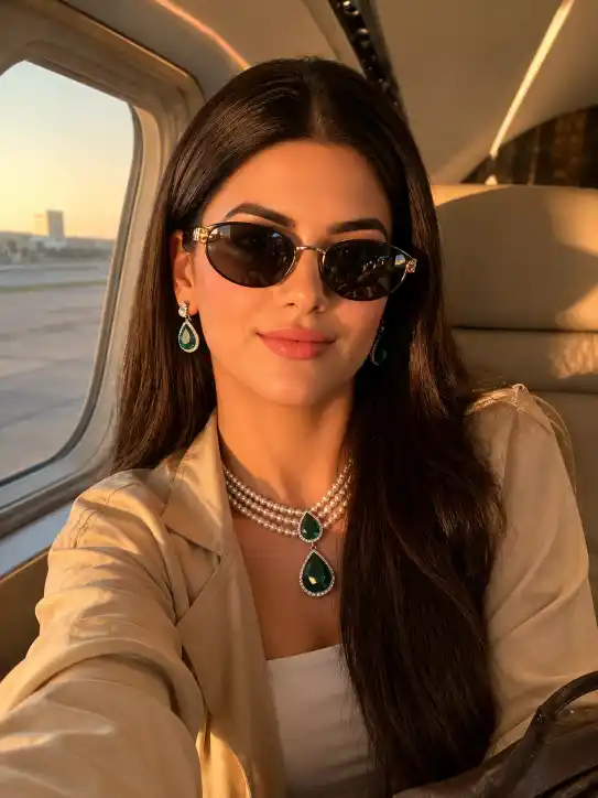 Ambani Luxury Flight Selfie Prompts