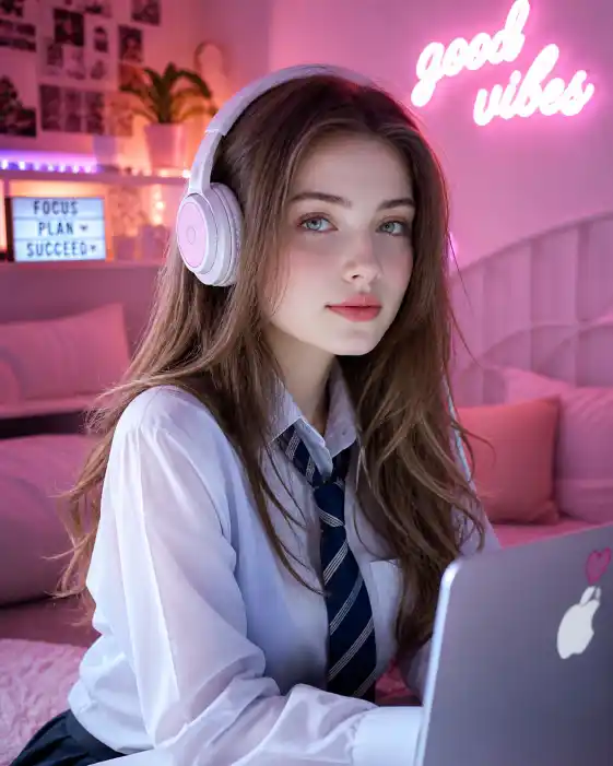 Best Aesthetic AI Image Prompts for 10th-Grade Girl