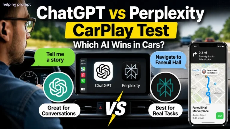 ChatGPT vs Perplexity CarPlay Test