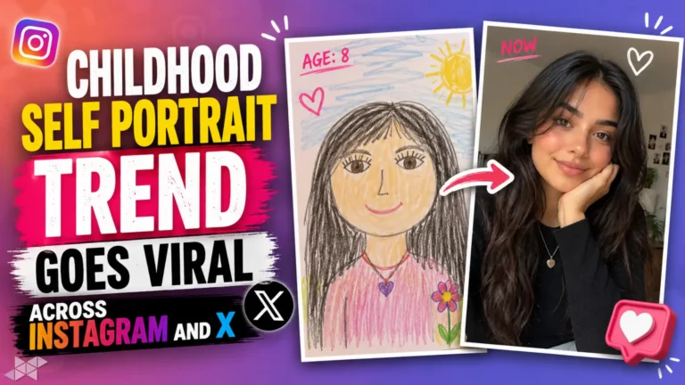 Childhood Self Portrait Trend Goes Viral Across Instagram and X