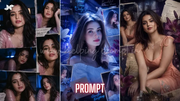Cinematic Female Portrait Collage Prompt for Viral AI Art?