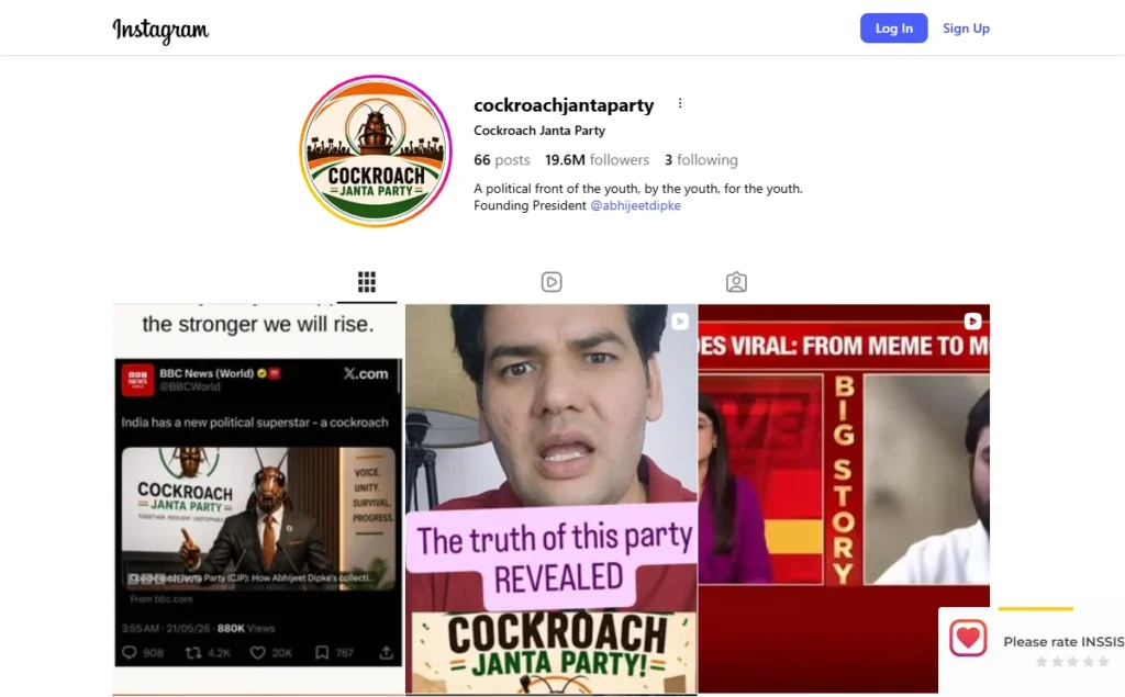 Cockroach Satire in Democracy Why Meme Politics Matters to Indian Youth