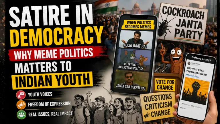 Cockroach Satire in Democracy Why Meme Politics Matters to Indian Youth