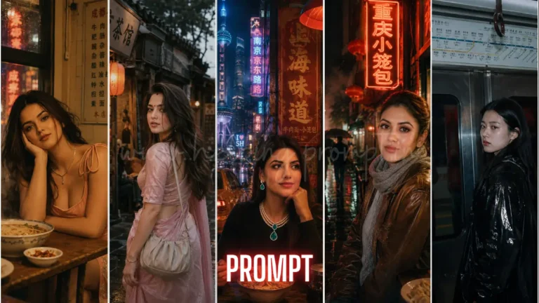 Dreamy Chinese Street Nostalgia Prompts