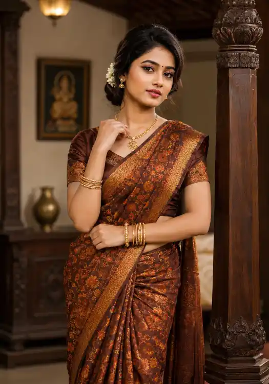 Traditional Saree Photoshoot Prompt