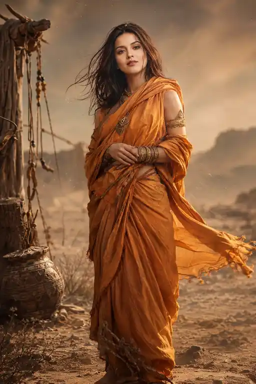 Mystical Desert Portrait AI Prompt