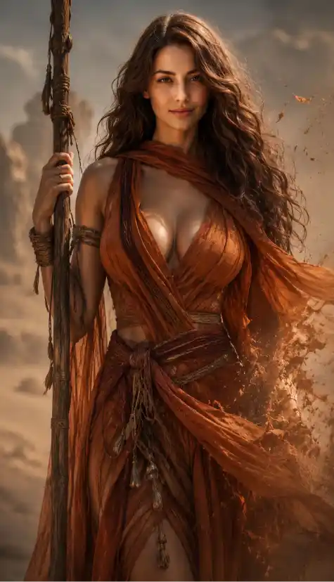 Mystical Desert Portrait AI Prompt