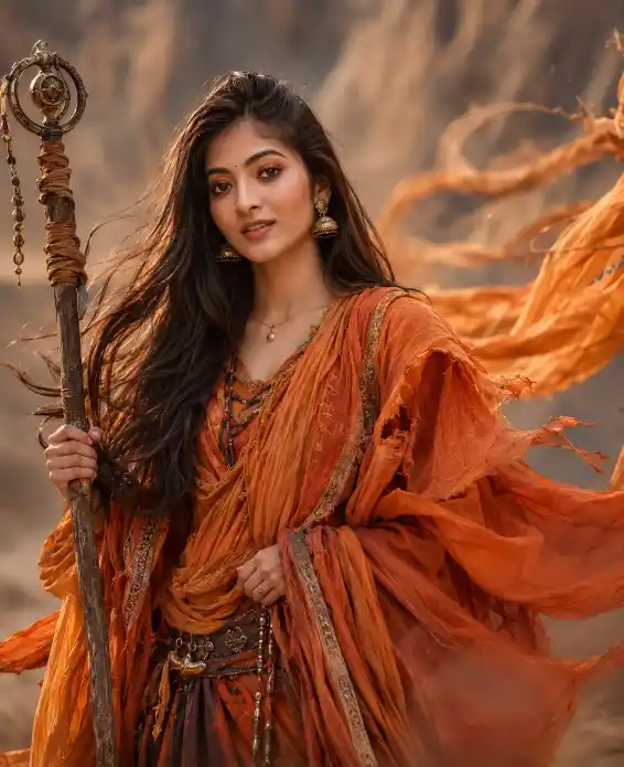 Mystical Desert Portrait AI Prompt