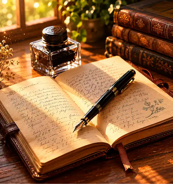 Golden Hour Vintage Journal Prompt