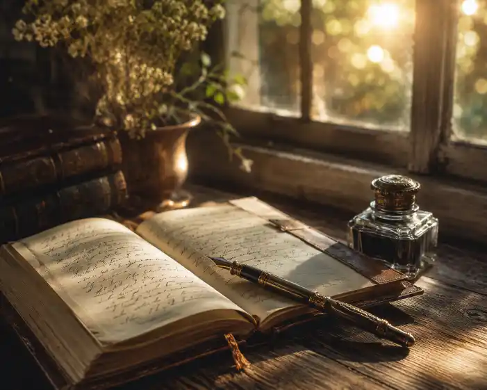 Golden Hour Vintage Journal Prompt