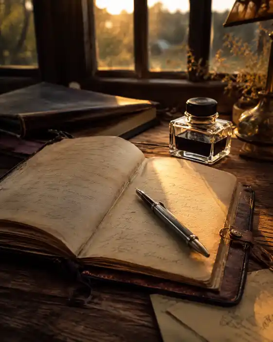 Golden Hour Vintage Journal Prompt