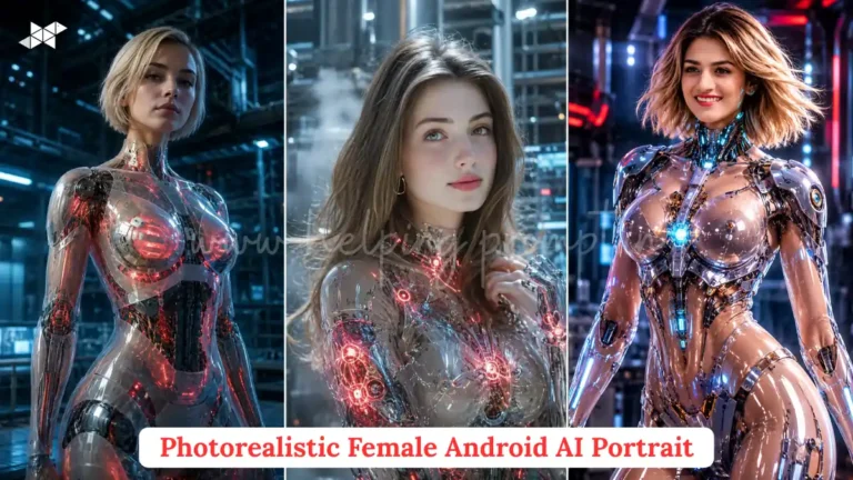 Photorealistic Female Android AI Portrait