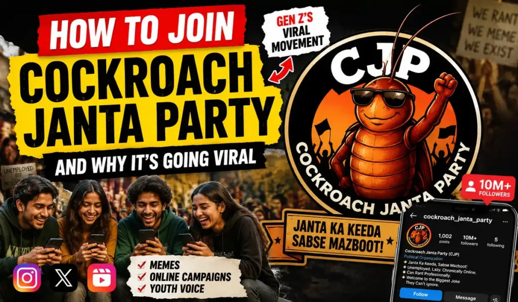 How to Join Cockroach Janta Party
