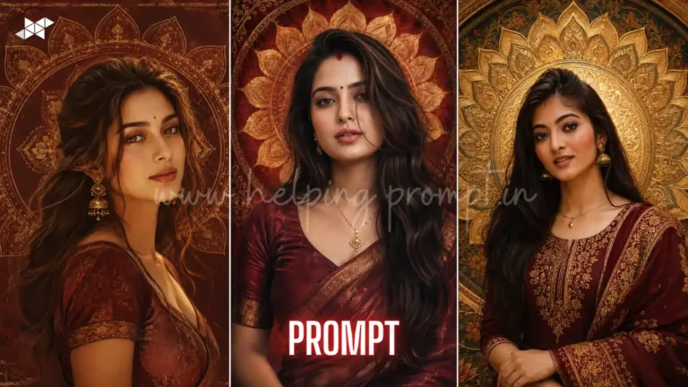 Indian Mandala Portrait Prompt