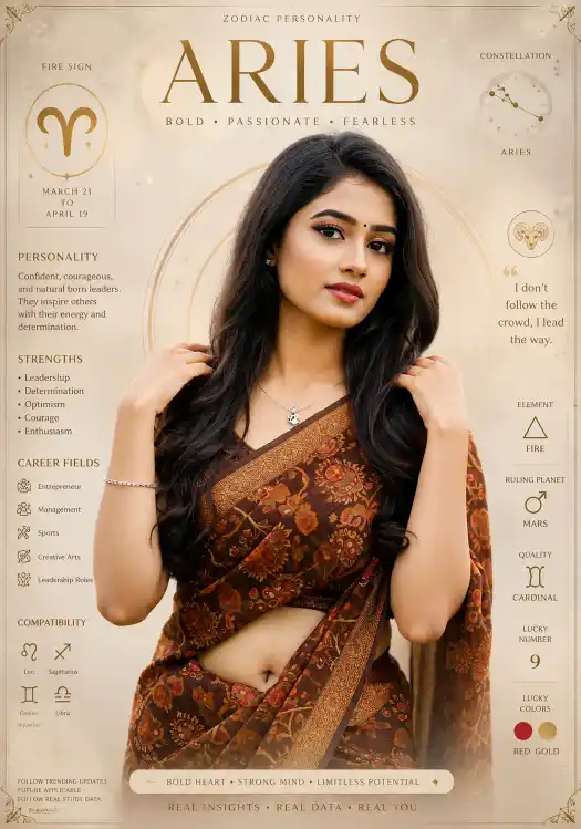 Zodiac Personality Poster AI Prompt