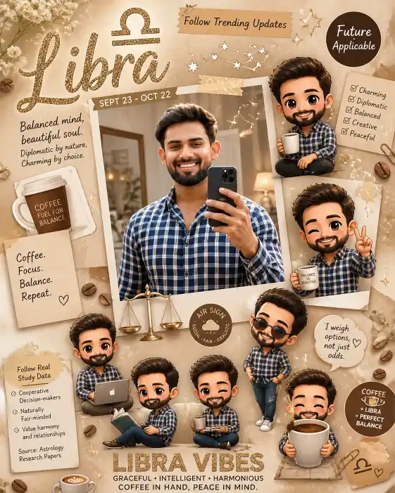 Kawaii Zodiac Collage AI Prompt