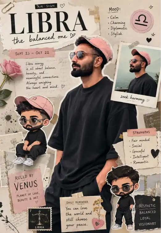 Kawaii Zodiac Collage AI Prompt