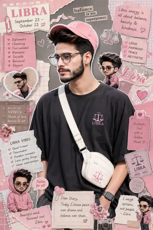 Kawaii Zodiac Collage AI Prompt
