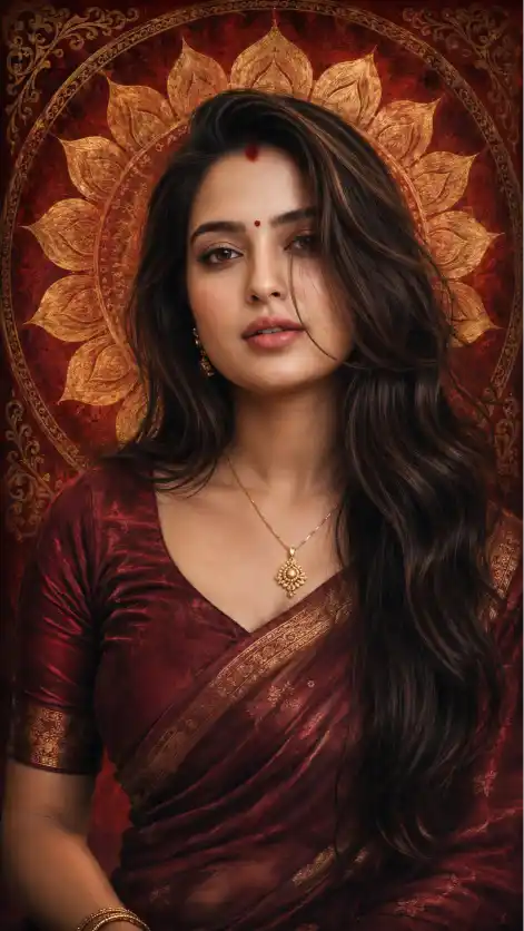 Indian Mandala Portrait Prompt