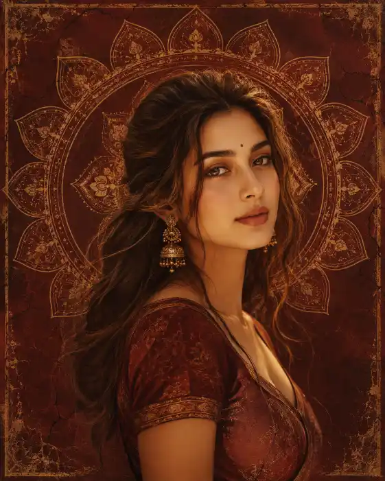 Indian Mandala Portrait Prompt