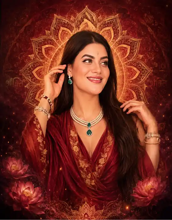 Indian Mandala Portrait Prompt