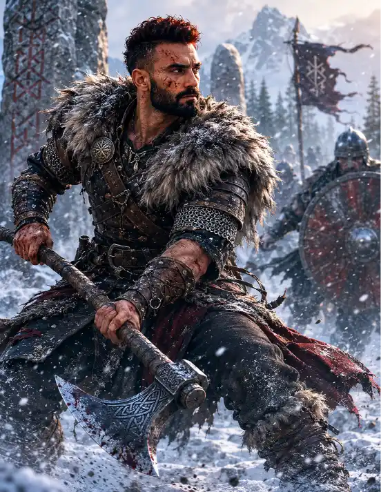 Nordic Warrior Boy AI Prompt