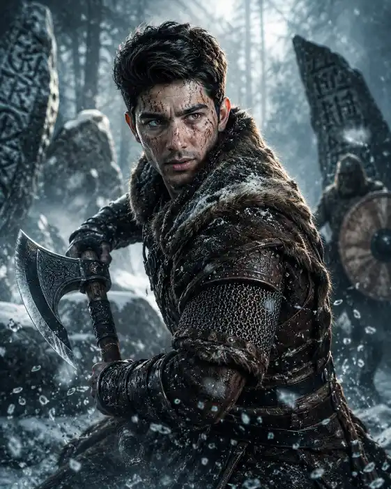 Nordic Warrior Boy AI Prompt
