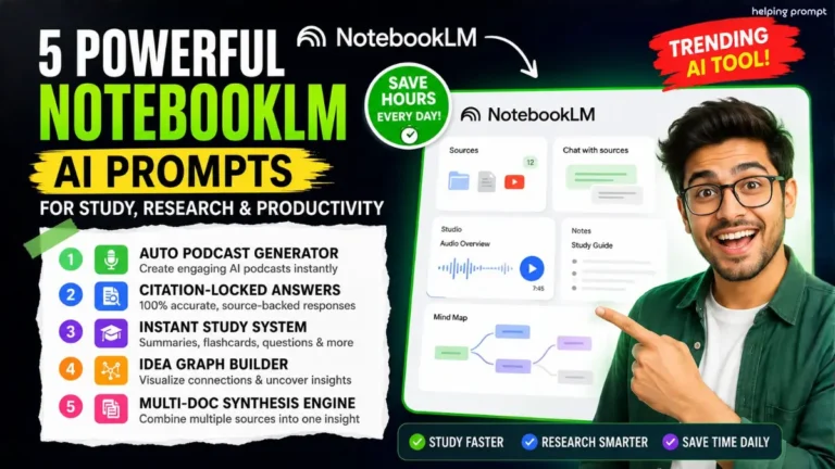 NotebookLM AI Prompts
