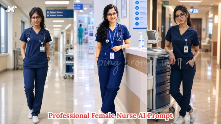 Professional Female Nurse AI Prompt