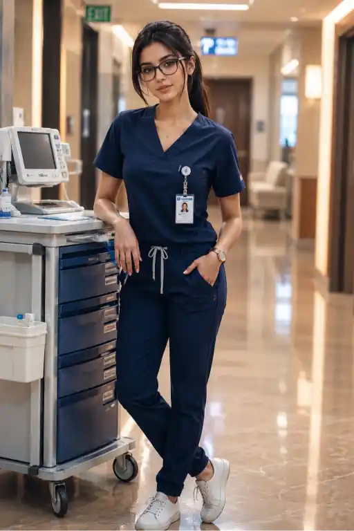 Professional Female Nurse AI Prompt