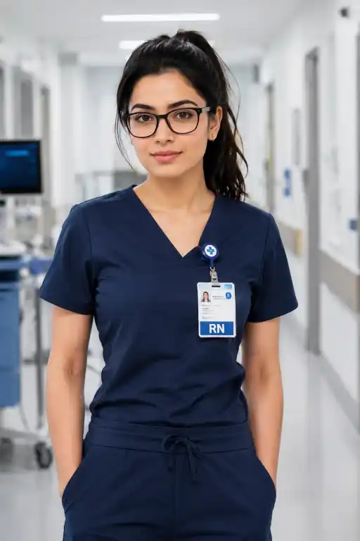 Professional Female Nurse AI Prompt