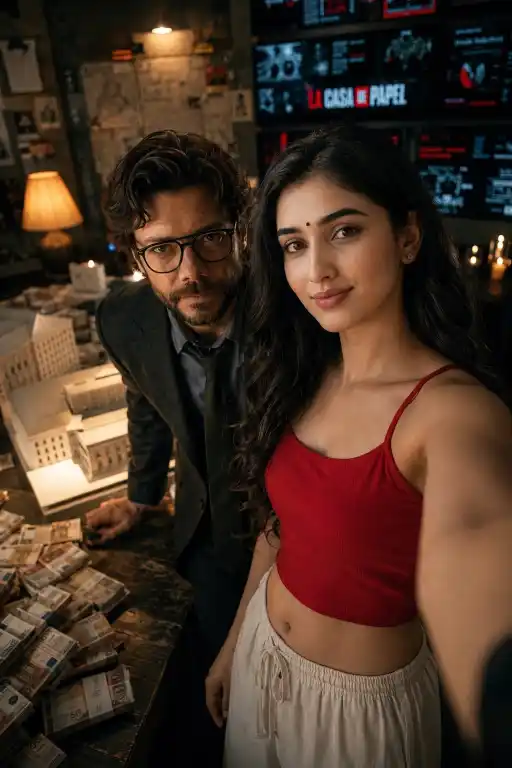 Selfie With Money Heist AI Prompt Ideas Going Viral