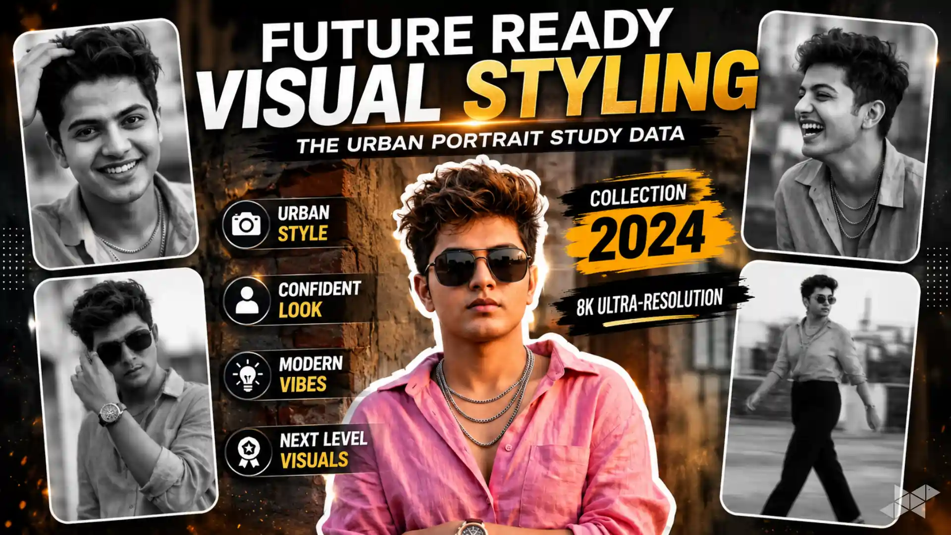 Selfie to Fashion Model Poster Prompt