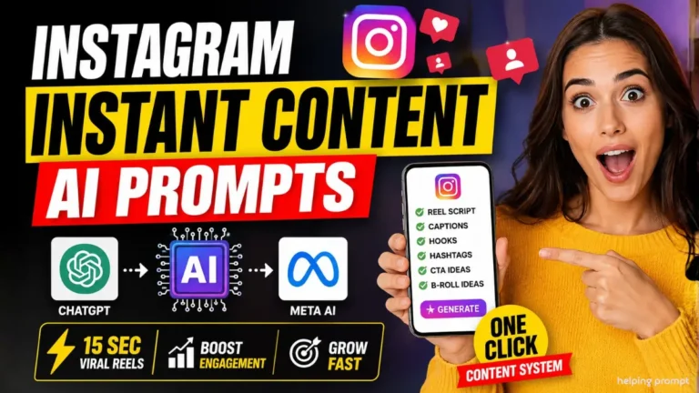 Shocking Instagram Instant Content AI Prompts Going Viral
