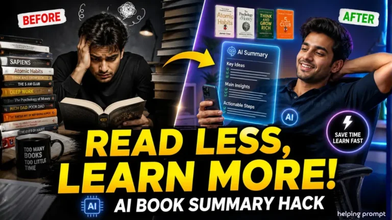 Smart Book Summary AI Prompt