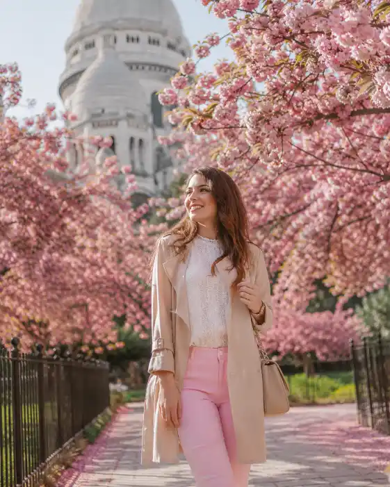 Spring Blossom Portrait AI Prompt