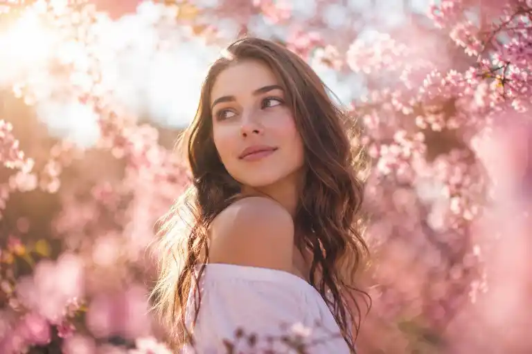 Spring Blossom Portrait AI Prompt