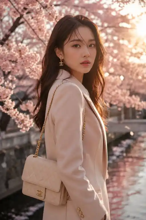 Spring Blossom Portrait AI Prompt
