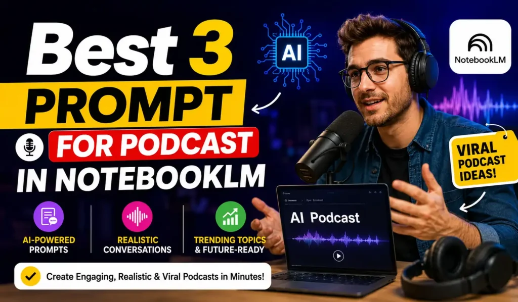Stunning Best 5 Prompt for Podcast in NotebookLM