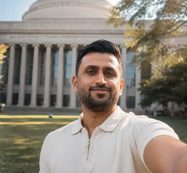 MIT Campus Selfie AI Prompt