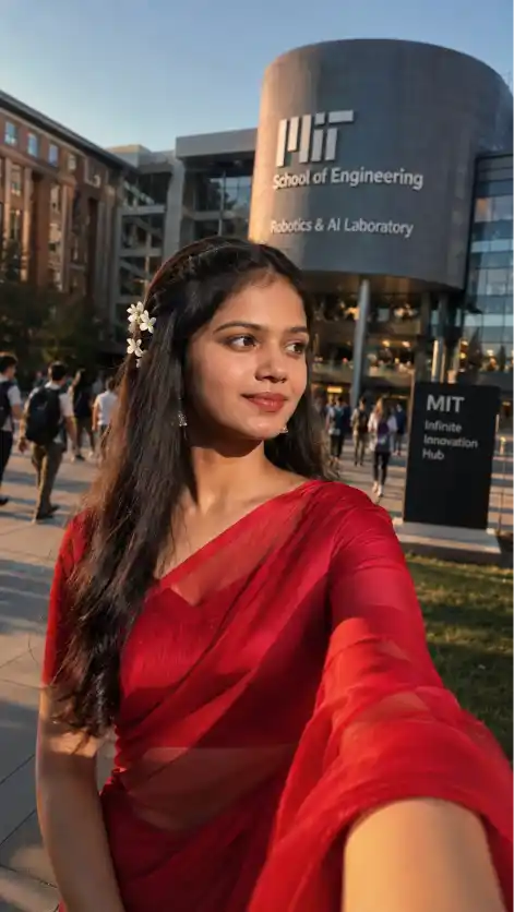 MIT Campus Selfie AI Prompt
