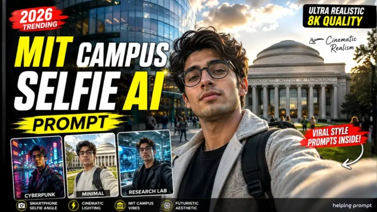 MIT Campus Selfie AI Prompt