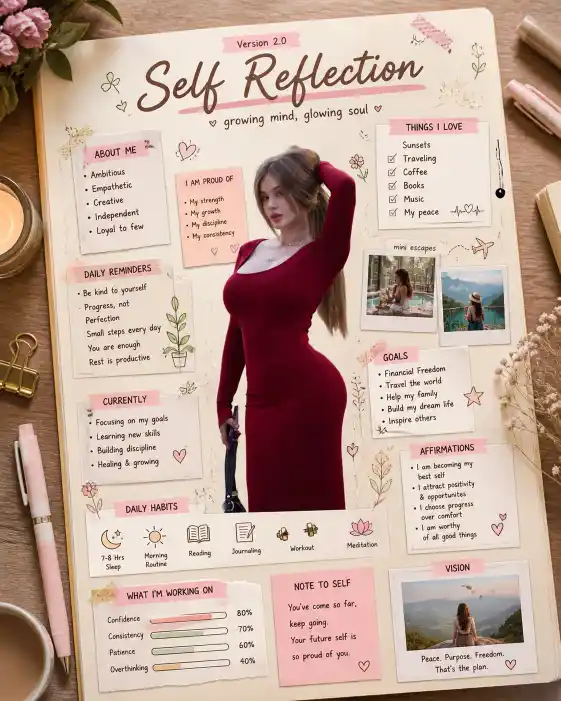 Self-Reflection Poster AI Prompt
