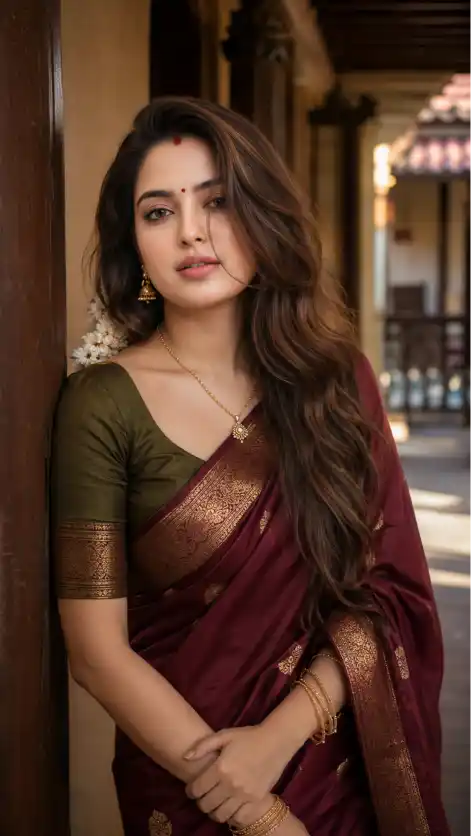 South Indian Saree Photoshoot Prompt
