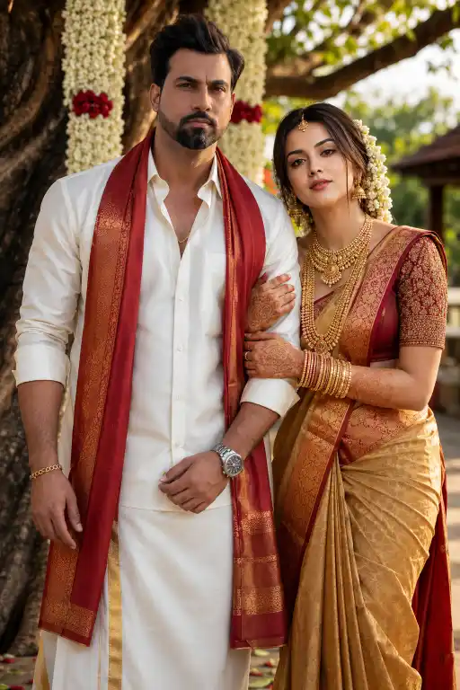 South Indian wedding AI prompt