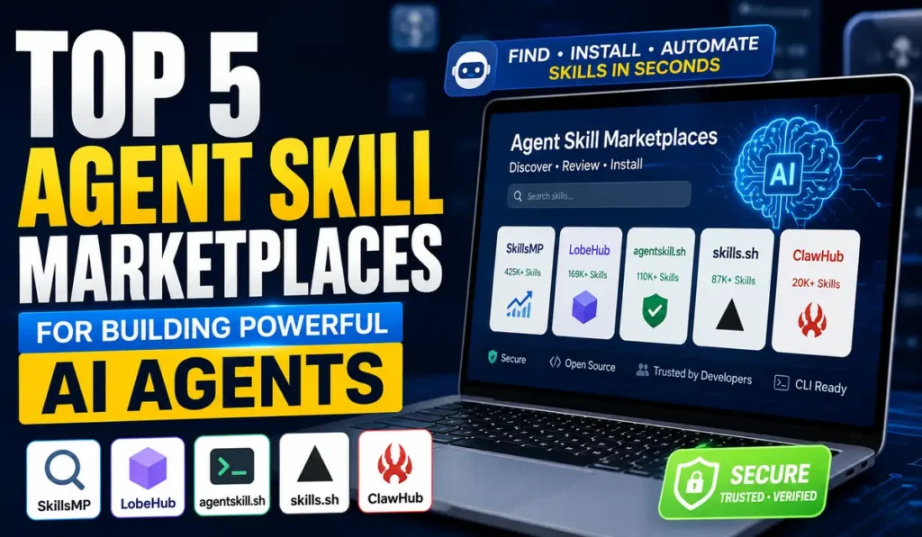 Top 5 Agent Skill Marketplaces for AI Agents in 2026